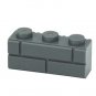 Building Block Dark Grey Brick 1X3 Construction Brick Piece