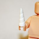 Building Block Horn Spike White Construction Piece