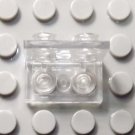Building Block Clear Transparent 2X1 Side Minifigure Display Stand Base