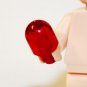 Building Block Red Round Light Clear Object Construction Piece