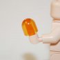 Building Block Orange Round Light Clear Object Construction Piece