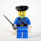 Building Block Pirate in Blue Outfit Pirates of the Caribbean Minifigure
