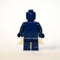 Building Block Dark Blue Blank Plain Minifigure