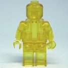 Building Block Clear Transparent Yellow Blank Minifigure