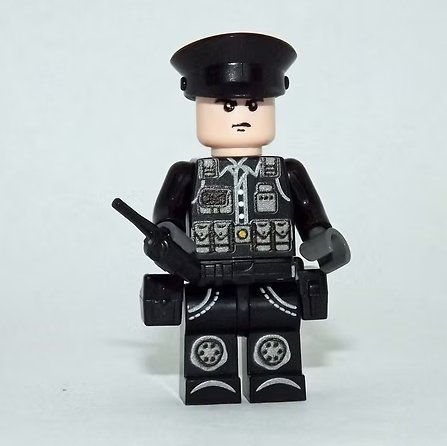 Building Block SWAT Commander Police Officer Minifigure