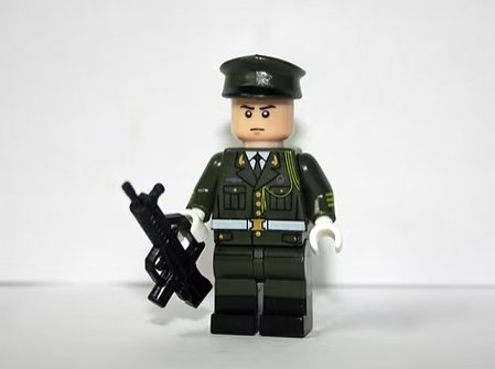 Building Block Army Honor Guard Dress Uniform Minifigure