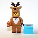 Building Block Reindeer Suit Christmas Minifigure