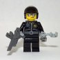 Building Block Motorcycle Cop Police Officer Bike Patrolman Minifigure