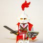 Building Block White Crusader Knight Castle soldier Minifigure