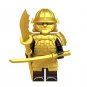 Building Block Samurai Warrior Gold Minifigure