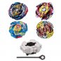 Beyblade Burst 4 Pack Judgement Joker B-142, Legend Spriggan B-86, Cho-Z Valkyrie B-127