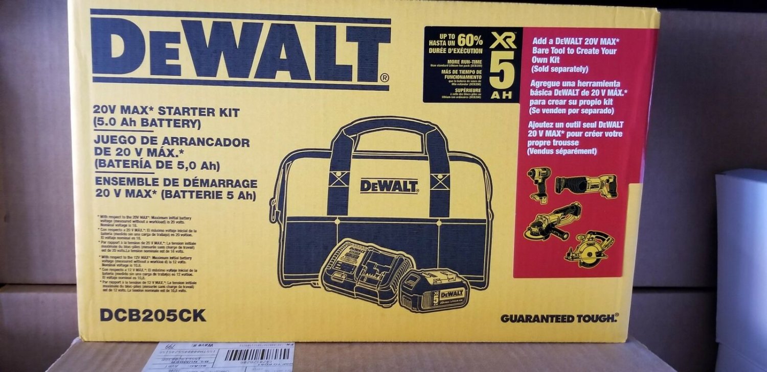 DEWALT 5 Amp Battery Bag and ChargerKit DWDCB205CK