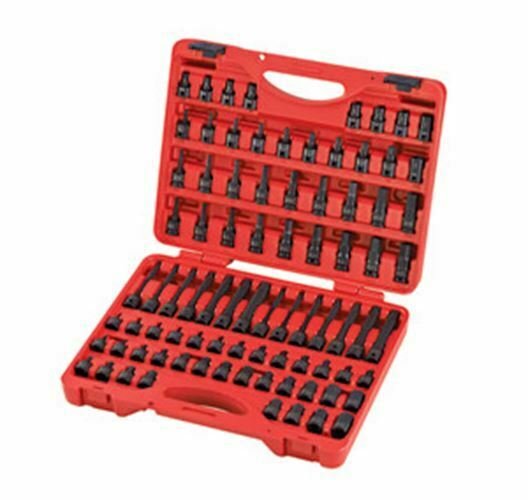 SUNEX TOOL 84 Piece 3/8" Dr. Master HexBit Impact Socket Set SU3569