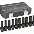 GEARWRENCH 10 Pc. 1/2" Drive 6 PointMetric Deep Universal Impact KD84945N