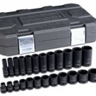 GEARWRENCH 25 Pc 3/8" Drive 6 Point SAEStandard and Deep Impact KD84919N