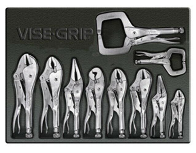 VISEGRIP 10 Piece Vise Grip Set inStorage Tray VG1078TRAY