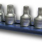 VIM TOOLS 1/4" Stubby Triple Square BitSet  on Mag Rail VMXZNS412
