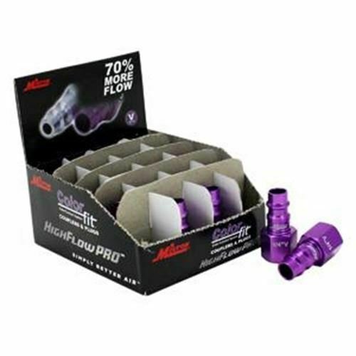 MILTON 1/4" NPTF Plugs ColorFit V-Purple HIGHFLOWPRO MI761VC-20