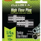 LEGACY High Flow Plug 1/4" Body 1/4"MNPT 2-Pack Flexzilla?? Pro MTA53440FZ-2PK