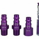 MILTON 5 Piece Hi-Flo V-Style 1/4"NPT Purple ColorFit-Mega-Flow MIS-305VKIT