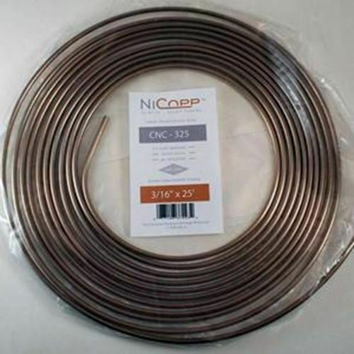 AGS COMPANY SOLUTIONS LLC 3/16" x 25' NiCopp Brake LineTubing Coil AKCNC-325