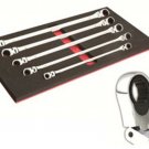 E-Z RED Flexible Spline RatchetingMetric Wrench Set EZNR5M
