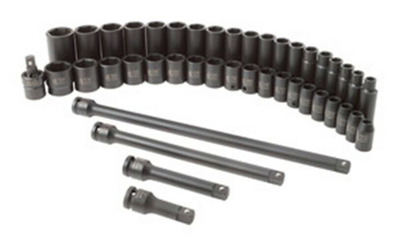 SUNEX 43 Pc 1/2" Dr. Metric Master SU2569 2569
