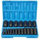 GREY PNEUMATIC 1/2" Drive 19 Piece 12 PointDeep Length Fractional Set GY1719D