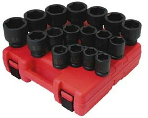 SUNEX TOOL 3/4" SAE Impact Socket SetShallow SU4683
