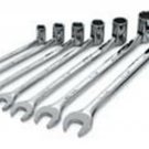 SK HAND TOOL 7 Piece Flex FractionalCombination Wrench Set SK86132