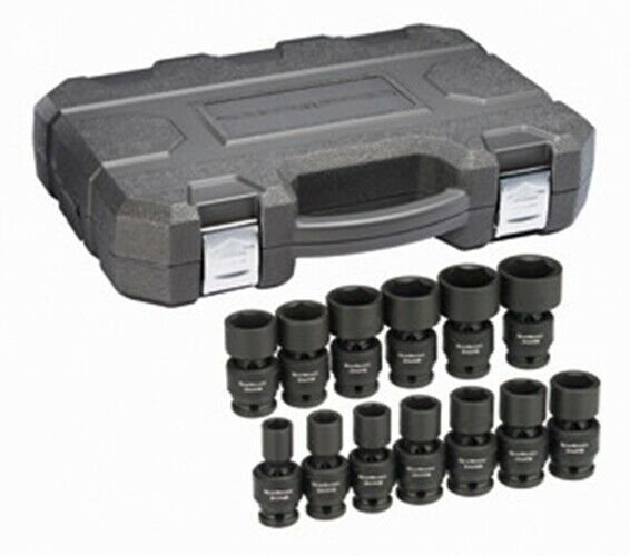 GEARWRENCH 13 Pc. 1/2" Drive 6 point SAEUniversal Impact Socket Set KD84938N