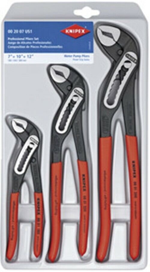 KNIPEX 3 Piece Alligator Pliers Set7"10"12" KX3X88