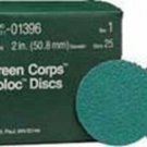 3M COMPANY 2" Green Corps Roloc Disc36 Grit MM01397