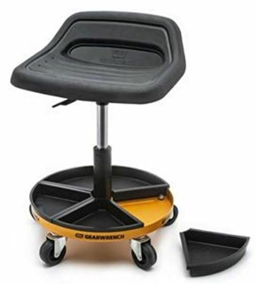 GEARWRENCH Roller Seat With Tractor Seat and Mag. Trays KD86994