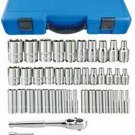 KING TONY 47 Piece 1/4" Drive Socket Set  KTA2505CR
