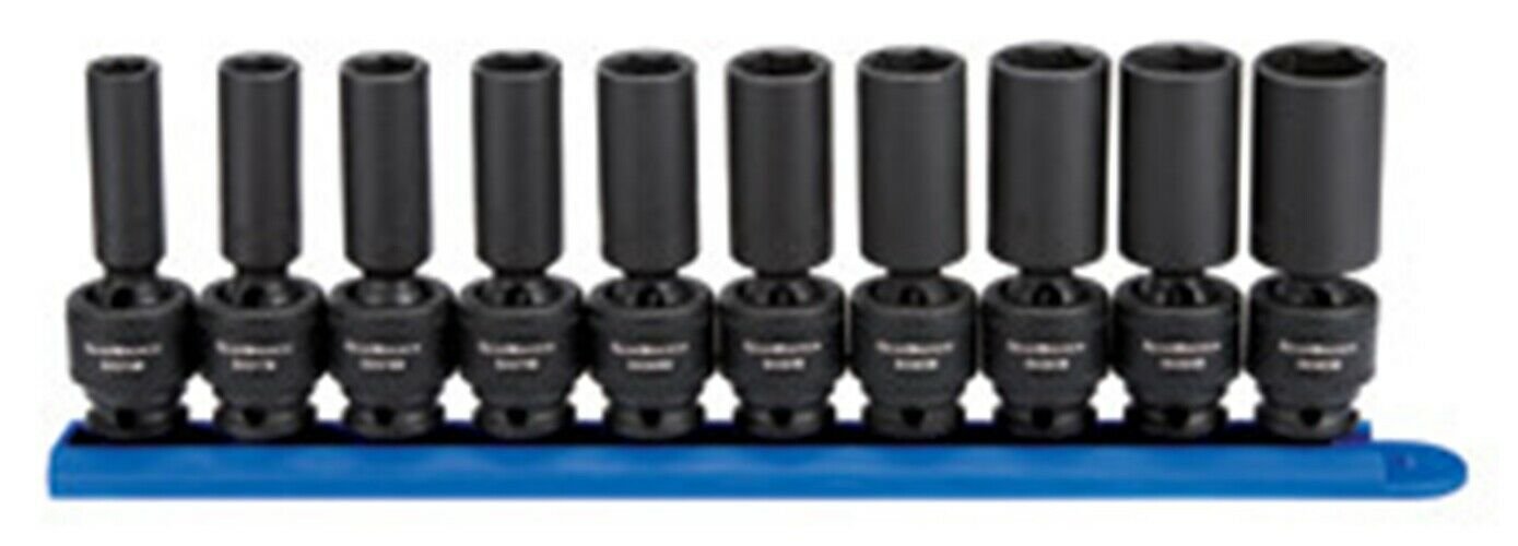 GEARWRENCH 10 Pc. 3/8" Drive 6 PointMetric Deep Universal Impact KD84924N