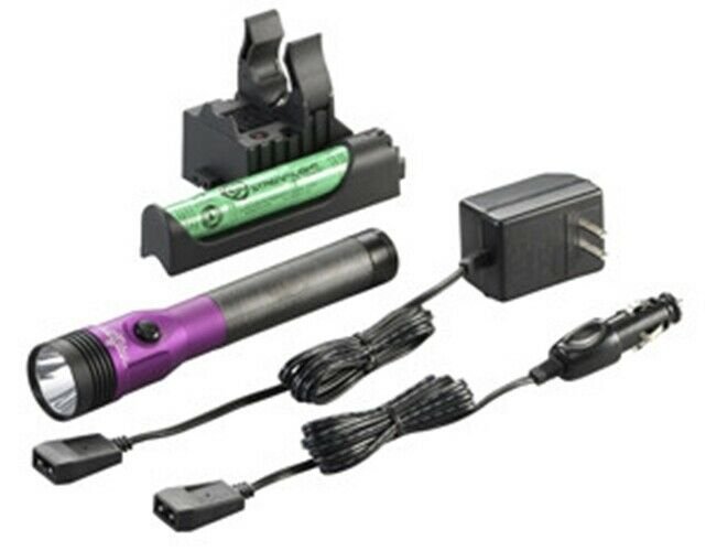 STREAMLIGHT Purple Stinger LED HL AC/DCwith Piggyback Charger 640 Lum SG75482