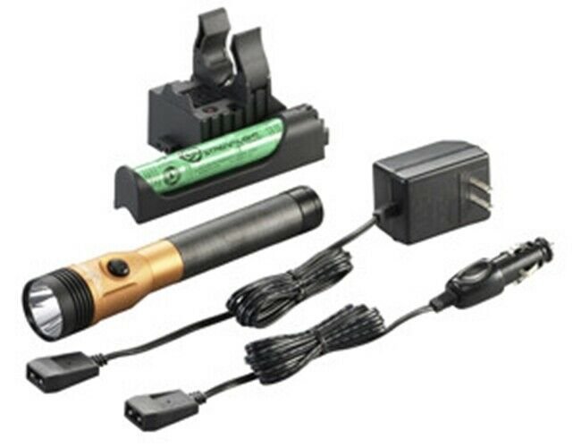 STREAMLIGHT Orange Stinger LED HL AC/DCwith Piggyback Charger 800 Lum SG75480