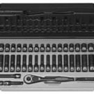 GREY PNEUMATIC 1/4" Drive 12 Point 53 PieceFract. & Metric Duo Socket Set GY8925