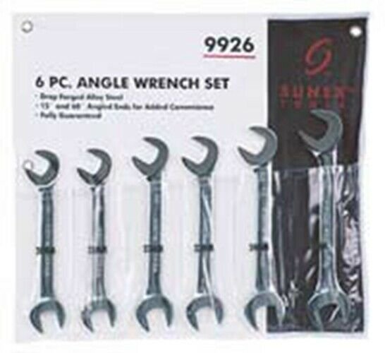 SUNEX TOOL 6 Pc Large Size Metric AngleWrench Set SU9926