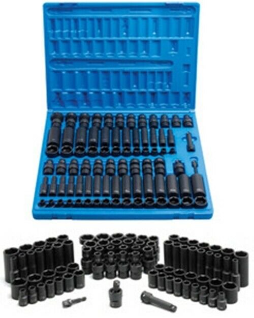 GREY PNEUMATIC 3/8" Impact SAE & MetricMaster Socket Set GY1281