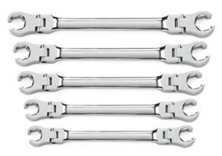 GEARWRENCH 5 Piece SAE Flex Flare NutWrench Set KD81910