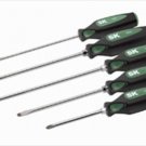 SK HAND TOOL 5 Piece Long Reach CushionGripScrewdriver Set SK86331