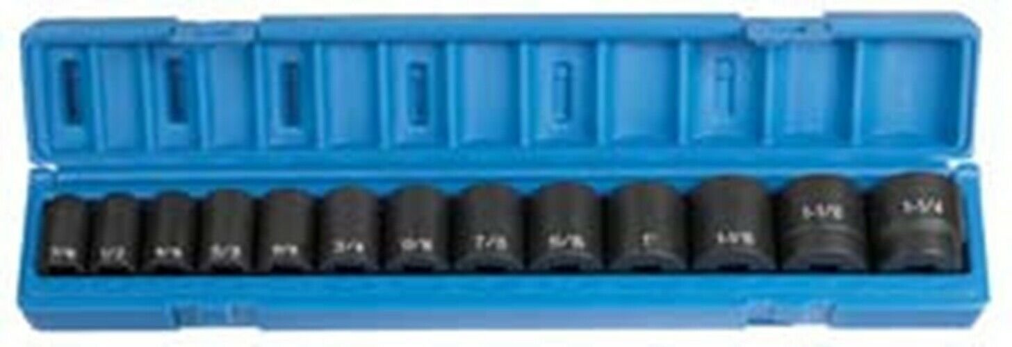 GREY PNEUMATIC 1/2" Drive 13 Piece StandardSet SAE GY1312