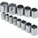 SK HAND TOOL 13 Piece 3/8" Drive FractionalStandard 12 Point Set 1/4-1 SK4653