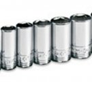 SK HAND TOOL 12 Piece 6 Point Semi DeepMetric Socket Set 1/4" Drive SK41692