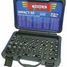 VIM TOOLS 50 Piece Half Cut MasterImpact Bit Set VMIMPACT-50