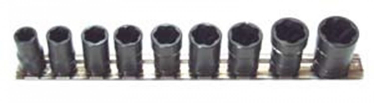 TURBOSOCKET 9 Piece 3/8" Drive MetricTurbosocket Set TRTSMS3809B