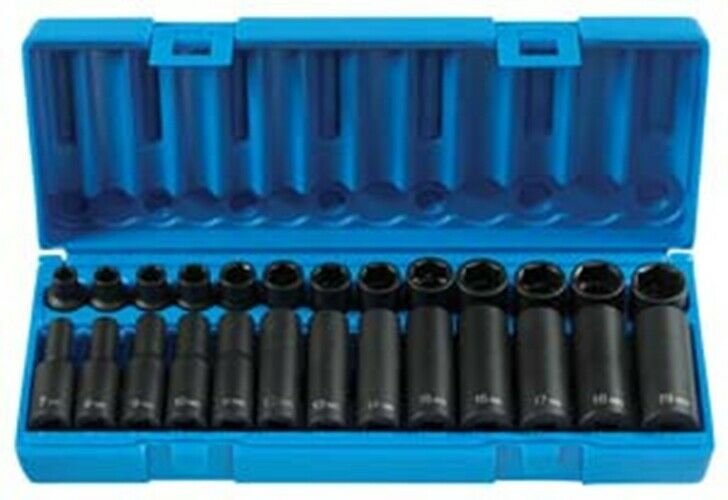 GREY PNEUMATIC 3/8" Drive 26 Piece MetricMaster Set GY1226M