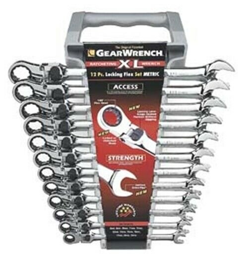 GEARWRENCH 12 Piece Metric XL LockingFlex Set (8mm thru 19mm) KD85698